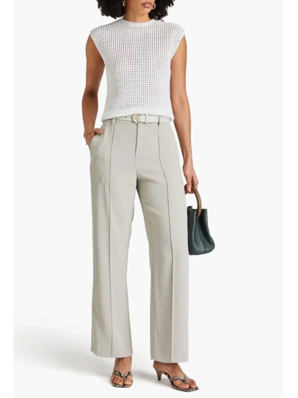Vince Crepe Straight-Leg Pants Size 4 MSRP $395